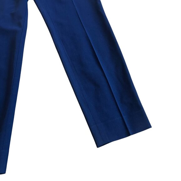 Ralph Lauren Purple Label Navy Cropped Length Pants Wool Stretch Size 8 Women's - Picture 4 of 10